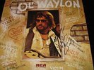 Waylon Jennings Autographed Album Cover