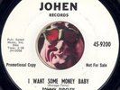 TOMMY RIDGLEY I Want some Money Baby RARE NORTHERN SOUL R&B PROMO DJ 45 RPM HEAR