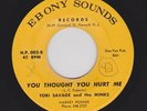 Newark DEEP Soul TORI SAVAGE & MINKS You Thought You Hurt Me VG HEAR NOW