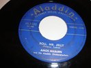 R&B/ SOUL- AMOS MILBURN- ALADDIN 45 RPM - ROLL MR. JELLY / I WON'T BE A FOOL