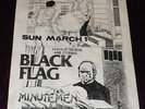 RARE 1981 BLACK FLAG FLYER THE MINUTEMEN @ THE VEX PUNK HARDCORE KBD