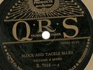 Jimmy Blythe, Buddy Burton Block &Tackle Blues,Dustin the Keys QRS 7016 78 rpm