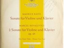 ROSTAL/HAAS RAVEL/MIHALOVICI Violinsonaten DGG MONO NM