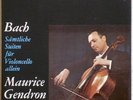 GENDRON BACH 6 Cello Suites PHILIPS MONO ED1 3LP NM