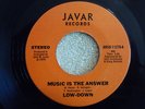 LOW-DOWN Music Is The Answer /Somebody 45 rpm Private Soul Funk JAVAR 1979 HEAR
