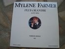 RARETÉ MAXI 45 TOURS MYLENE FARMER PLUS GRANDIR LIVE MIX TIRAGE LIMITÉ