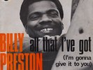 Billy Preston - All That I've Got - Rare French PS 7