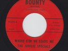 Black Gospel Soul 45: The JUBILEE SPECIALS on Bounty (1972)