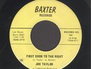 Joe Taylor  First Door To The Right  INDIANA BOPPER JOHNNY CASH STYLE 45 HEAR
