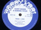 Barry Brown & Ranking Toyan - Peace and Love UK Orig 12