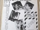 New Order - New dances FAC 51 Live LP with 12