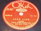 LOUIS ARMSTRONG & HIS HOT FIVE 78 rpm OKEH 8436 pre-war jazz N-