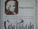 VASA PRIHODA MOZART SUPER RARE ORIGINAL CETRA LP 1957 ITALY ONLY MINT-