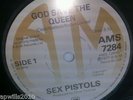 God Save The Queen Sex Pistols A&M 100% Original