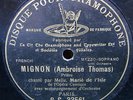 DE L'ISLE Marie Opera 78rpm G&T 33561 Paris, Mignon-Priere