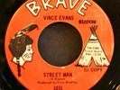 Deep Soul 45 VINCE EVANS on BRAVE Speak Ghetto/Street Man funk LISTEN