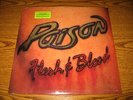 POISON Flesh And Blood LP SEALED w/original sticker on shrink – US First Press