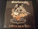 ONSLAUGHT POWER FROM HELL LP RECORD 0012-05 NM WITH INSERT