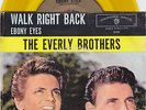 WB 5199- EVERLY BROS. WALK RIGHT BACK- PICTURE SLEEVE- YELLOW WAX PROMO