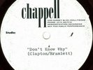 ERIC CLAPTON Don't Know Why 1-SIDED ACETATE ALTERNATE VERSION TO RELEASED SONG