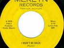 DWARF I Won't Be Back GARAGE HARD ROCK 45 on MERLYN 3378 VG+