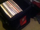 Odyssey Record Bag Filled With Deep House Vinyl