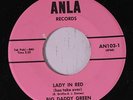 BIG DADDY GREEN: Lady In Red / Mama Ekue Kie Doo 45 (sm label flakes) rare Soul