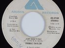 70's Soul 45 DEBBIE TAYLOR Just Don't Pay ARISTA HEAR