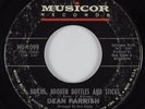 Northern Soul 45 DEAN PARRISH Bricks, Broken Bottles & Sticks MUSICOR HEAR