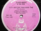 GLADYS KNIGHT & The PIPS It's a Better Than Good Time 12