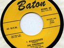 THE SUBURBANS 1956 VERY RARE DooWop 45 Strong VG+ I REMEMBER bw TV Baby-BATON227