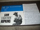 LIGHTNIN HOPKINS THE ROOSTER CROWED IN ENGLAND 77 RECORDS ONLY 99 COPIES MADE
