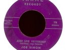 JOE SIMON Just Like Yesterday on Irral Northern Soul 45 Hear