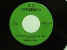 Northern soul PRESTON PETERS You Can't Measure Your Love  M.M. M- hear soundclip