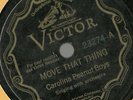 Carolina Peanut Boys, Move That Thing Victor 23274 78 rpm Memphis Jug Band