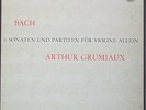 ARTHUR GRUMIAUX Violin Solo BACH 6 Sonatas &Partitas PHILIPS 3LP STEREO Box MINT