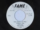 JIMMY HUGHES You Might As Well Forget Him/Everybody Let's Dance FAME 1002 DJ 45