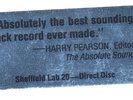 SHEFFIELD Lab 20 THE SHEFFIELD TRACK RECORD TAS LIST Rare D2D Audiophile SEALED