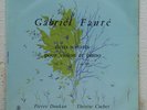 PIERRE DOUKAN & COCHET / FAURE sonatas ERATO LDE orig RARE LP