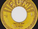 ELVIS SUN SET OF ALL FIVE 45RPM on SUN RECORDS