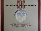 BUCK LACOMBE - NICK AYOUB  Radio Canada TRANSCRIPTION jazz LP LISTEN 