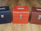 3 retro vinyl 45's case boxes & approx 180 singles - mainly 1970's pop - all VGC