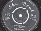 WAILERS - AND I LOVE HER - OG1966 UK SKA BEAT 7