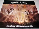 MOTORHEAD No Sleep 'til Hammersmith VINYL LP Lemmy & Fast Eddie Autograph SIGNED