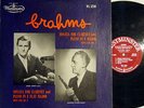 LEOPOLD WLACH Clarinet Sonata BRAHMS Op.120   1953 USA WESTMINSTER WL 5236 MONO