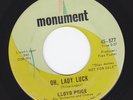 LLOYD PRICE soul OH, LADY LUCK monument 45 HEAR r&b mod