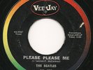 THE BEATLES Please Please Me / Ask Me Why Veejay VJ 498 oval correct spelling 45