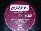 ITALIAN 78 rpm RECORD Durium MARINO MARINI & RUGGERO CORI La piu bella del mondo