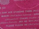 FIRST THE BEATLES ITALIAN RED WINE LABEL WITH 2 MISTAKES: PLANCE & McCARTNER