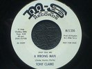 TONY CLARKE (They Call Me) A Wrong Man - RARE USA DEMO 45